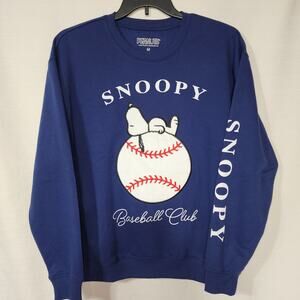 Snoopy Baseball sweater Women's Pullover Size Medium